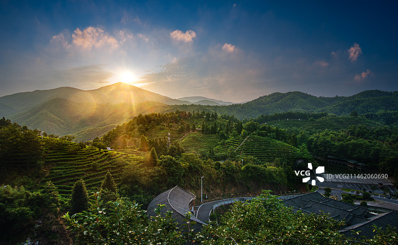 狮子峰的日出图片素材