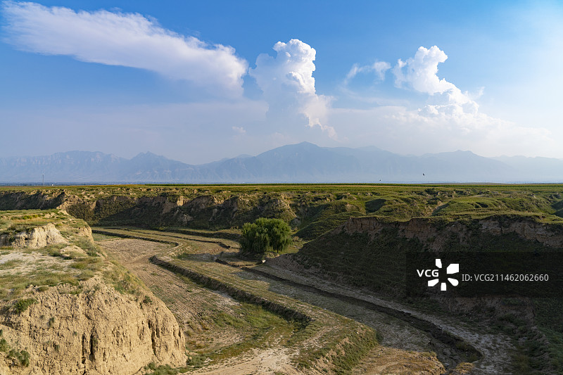 内蒙古高原的沟壑图片素材