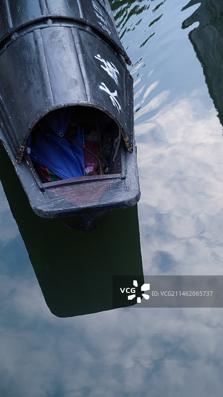 绍兴乌篷船图片素材