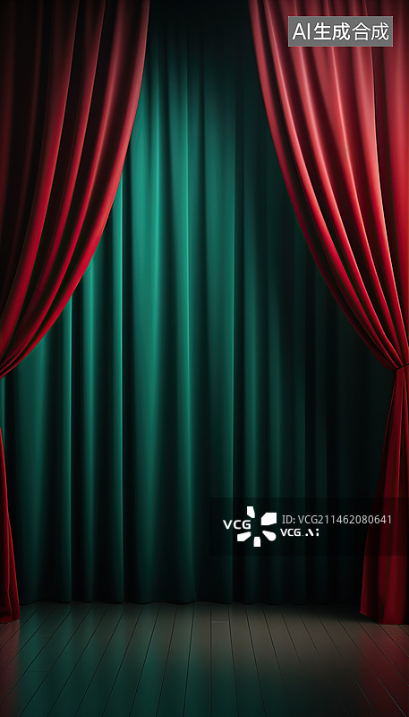 【AI数字艺术】舞台帷幔图片素材