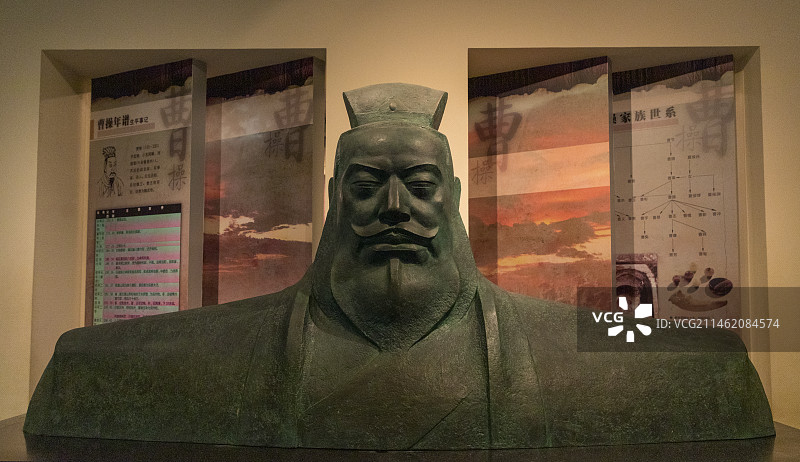 许昌博物馆曹操雕像图片素材