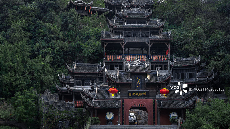 重庆市彭水苗族土家族自治县蚩尤九黎城图片素材