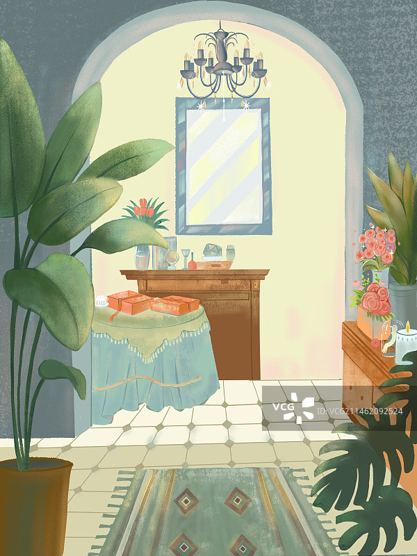 室内一角图片素材