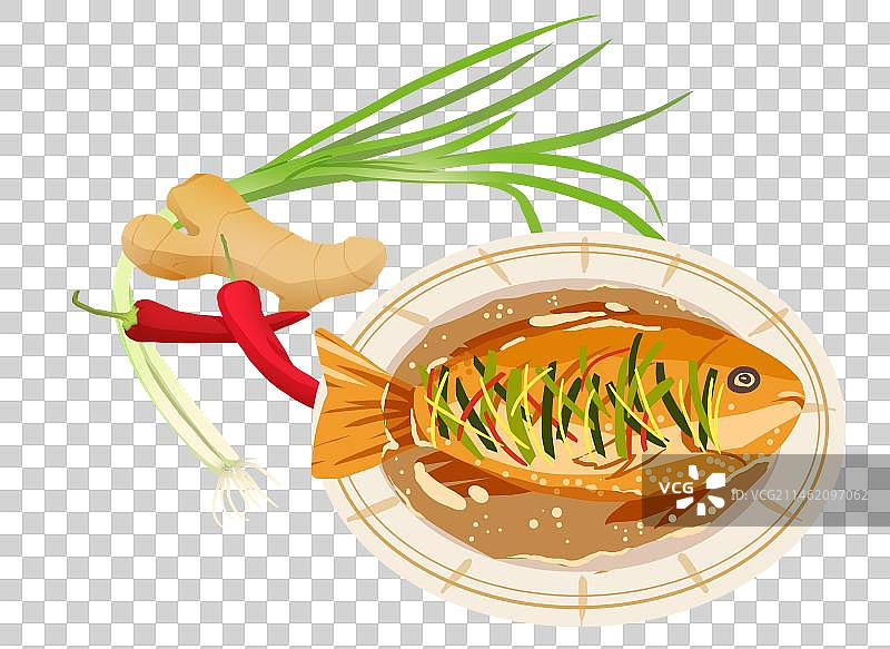 年夜饭红烧鱼年年有余图片素材