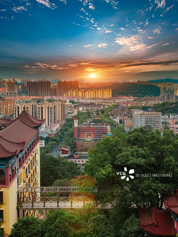 南昌市湾里区城市风景图片素材