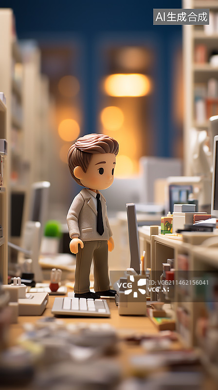 【AI数字艺术】创意微距微型小世界图片素材