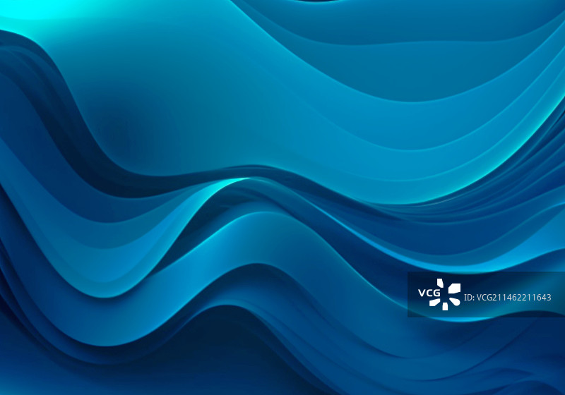 蓝色线条流动纹理波浪背景图片素材