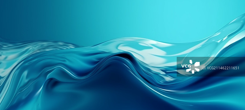 蓝色丝滑流动水波纹质感背景图片素材