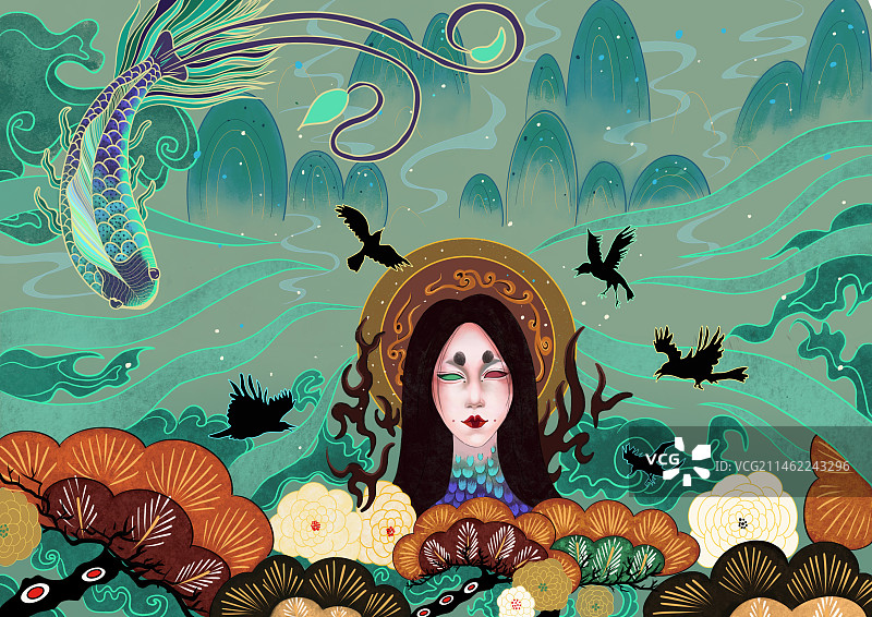 山海经图片素材