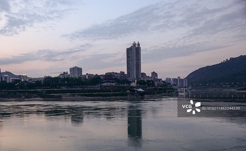 宜宾市夜景图片素材
