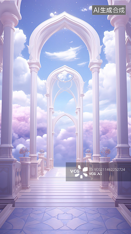 【AI数字艺术】现代建筑空间与结构图片素材