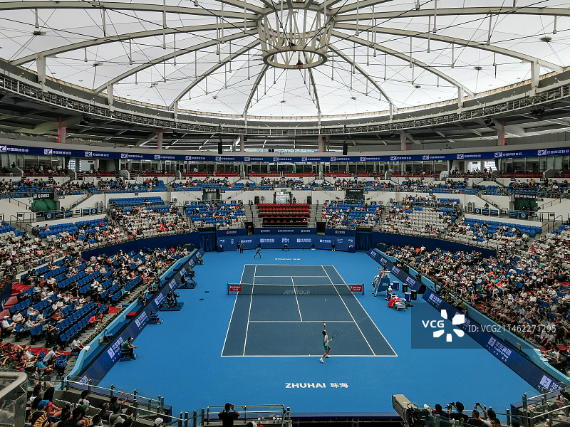 珠海横琴国际网球中心中央球场图片素材