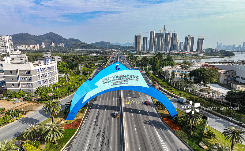 中国(广东)自由贸易试验区广州南沙新区片区图片素材