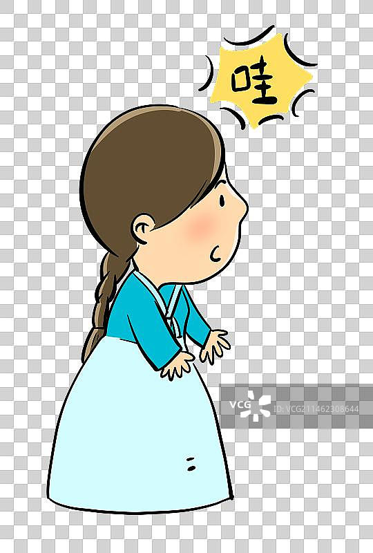 朝鲜族的姑娘图片素材