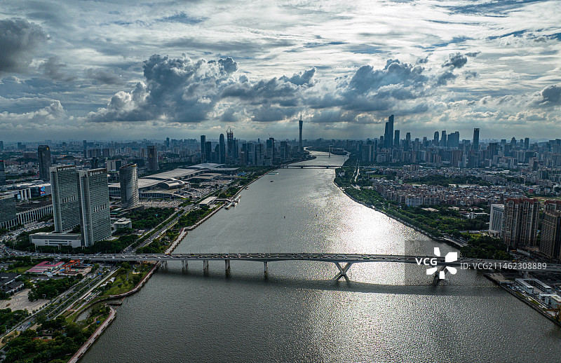 广州珠江两岸图片素材