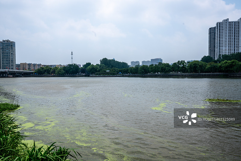 江苏盐城市阜宁县城市射阳河风光图片素材