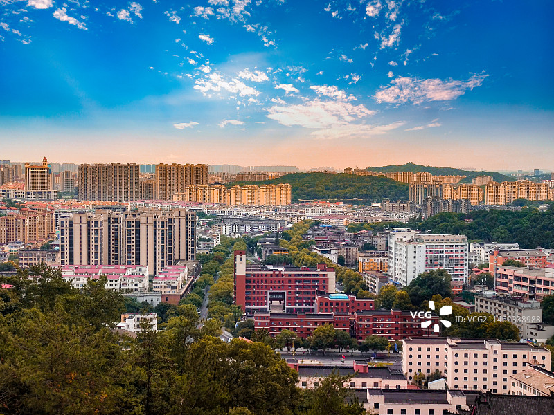 南昌市湾里区城市风景图片素材