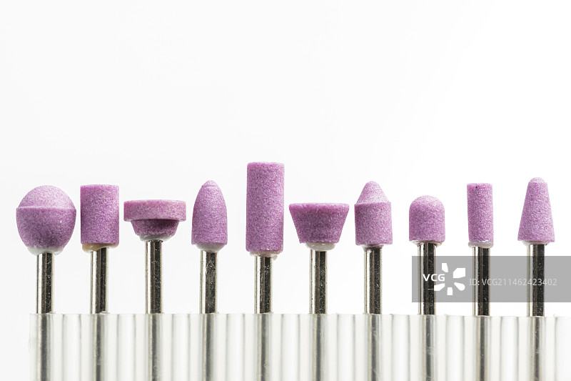 电磨工具金属旋转挫金属雕刻锉刀打磨头特写图片素材