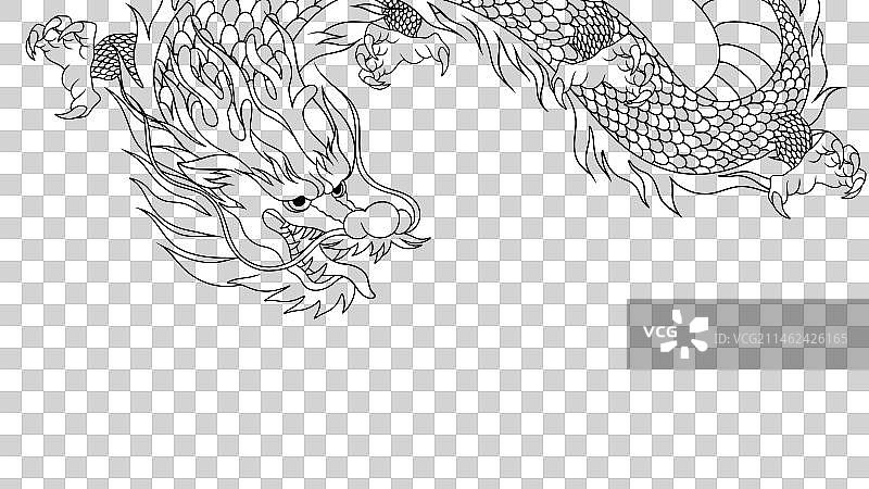 国潮中国龙图案图片素材