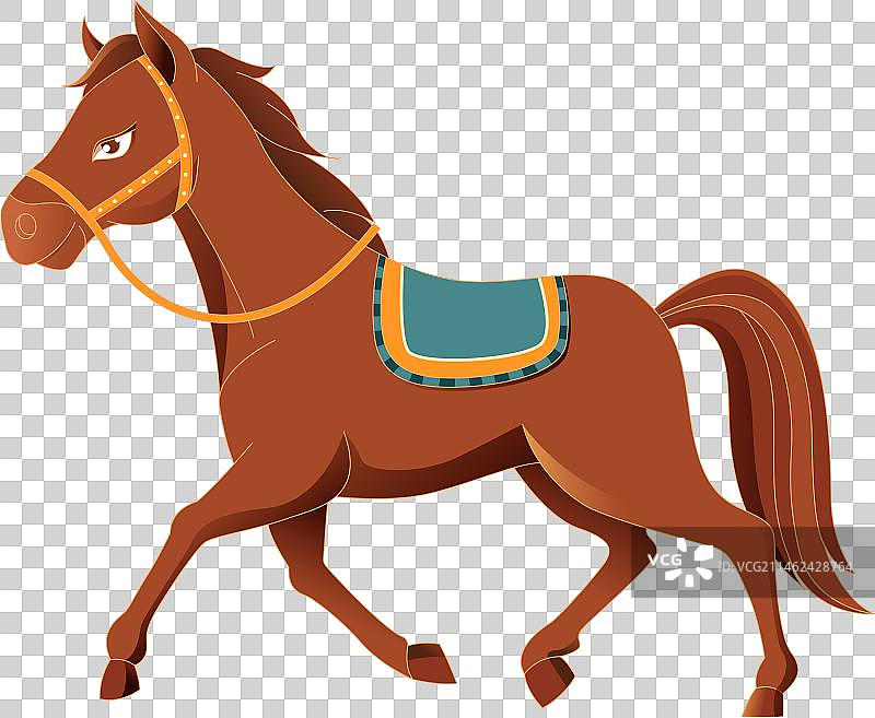 动物马插画图片素材