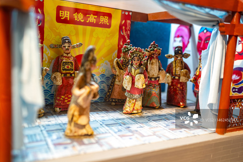 中国戏曲文化微缩模型图片素材