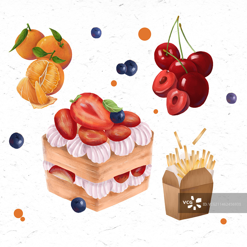 美食小物合集图片素材