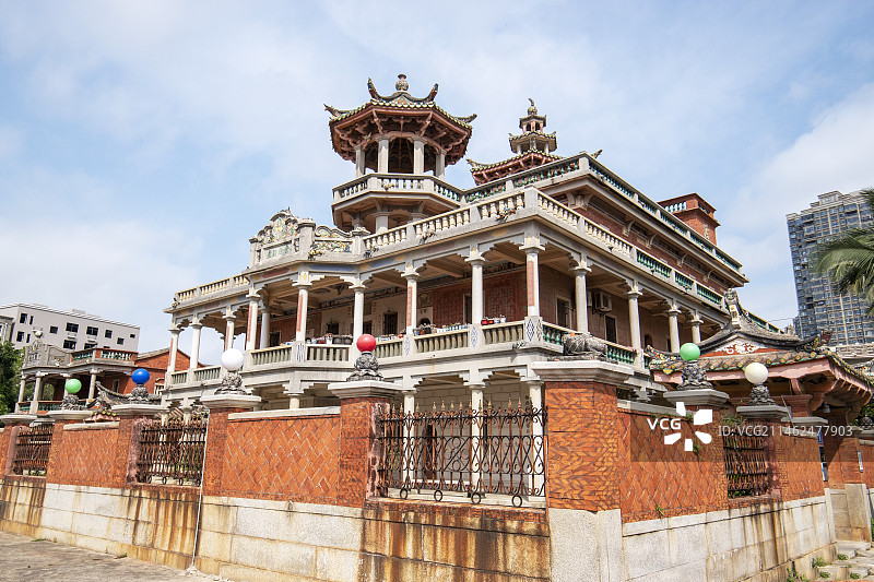 第八批全国重点文物保护单位泉州石狮宝盖镇龙穴村的景胜别墅,是上个世纪40年代末，来自菲律宾的福建富商图片素材