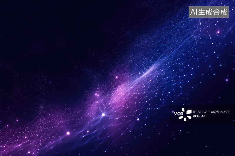 【AI数字艺术】紫色的星云图案图片素材