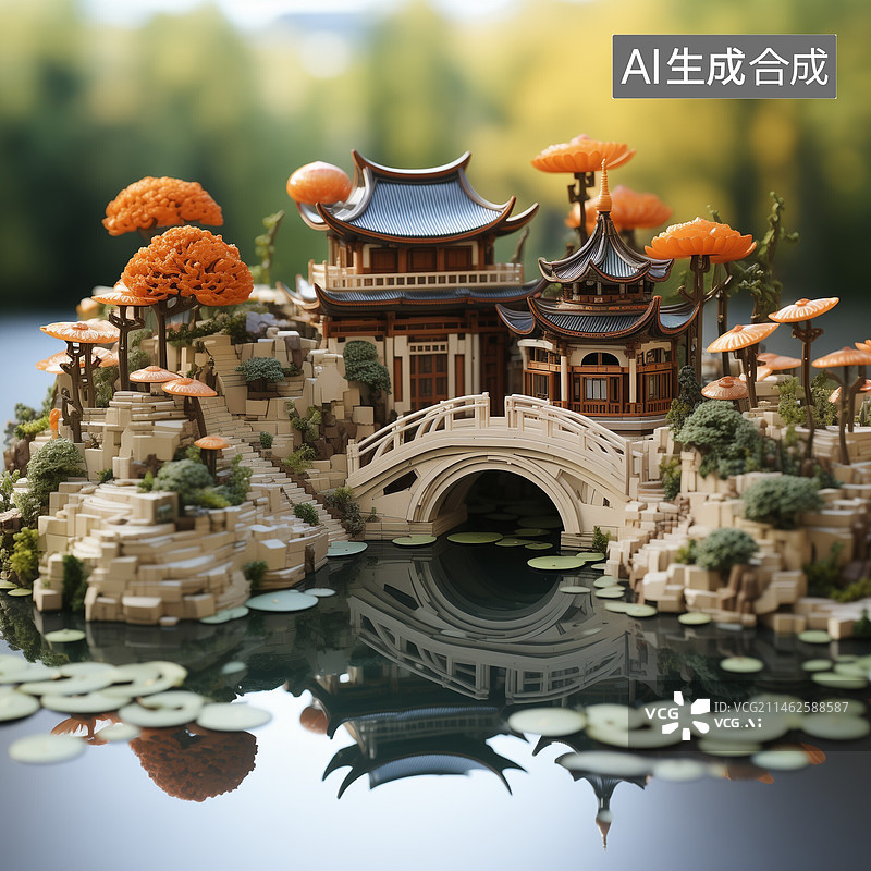 【AI数字艺术】微缩景致图片素材