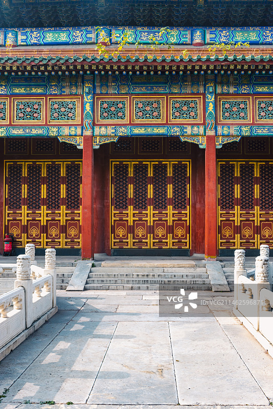 北京北海公园小西天极乐世界殿图片素材