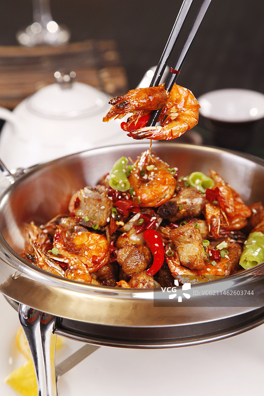 海鲜麻辣海鲜锅图片素材