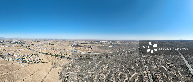 甘肃省武威市古浪县土门镇公路风光图片素材