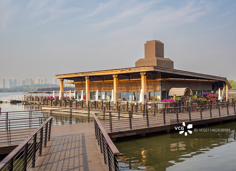 户外、临水、休闲餐吧、茶吧图片素材