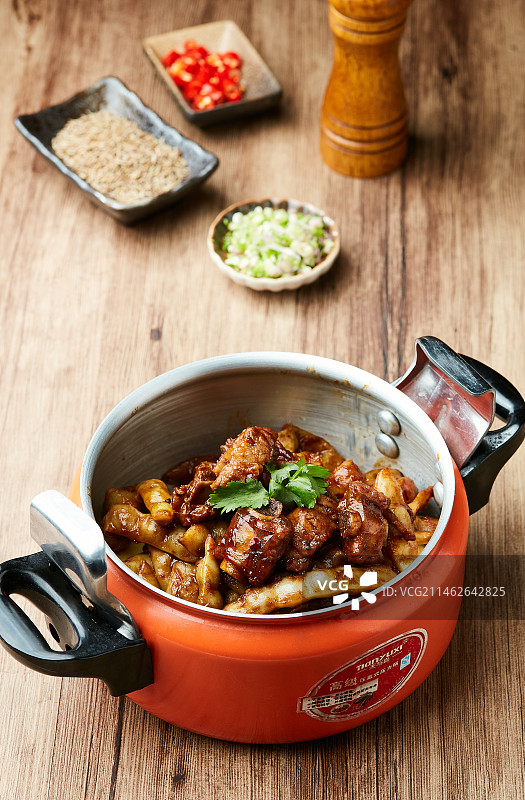 扁豆烧排骨图片素材