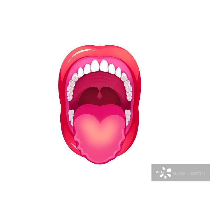 口腔问题齿痕舌图片素材