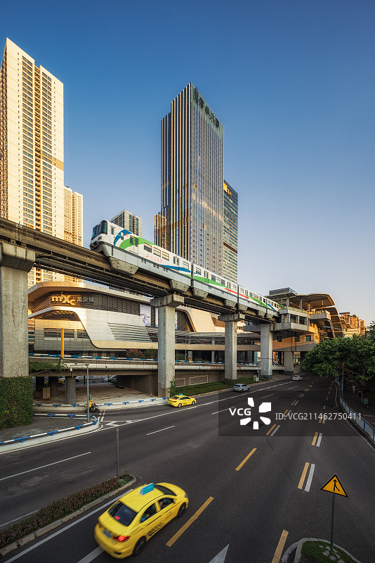 重庆谢家湾轻轨站，谢家湾万象城图片素材