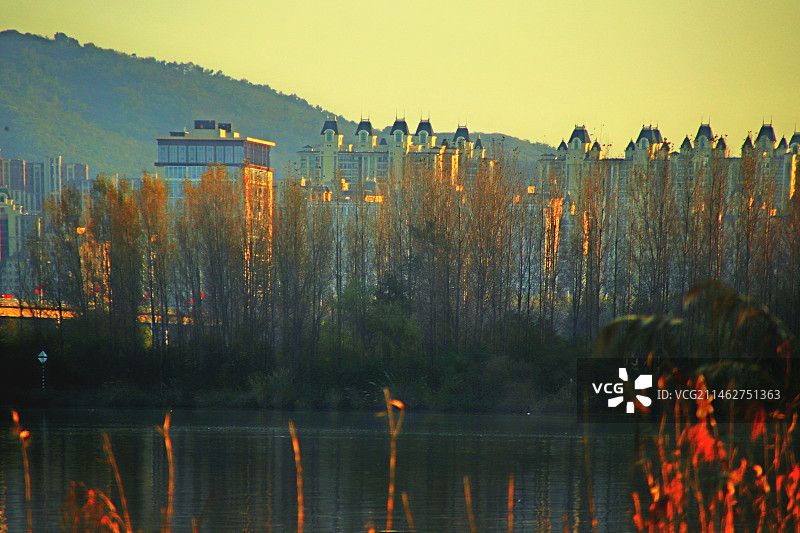 汉江秋色图片素材