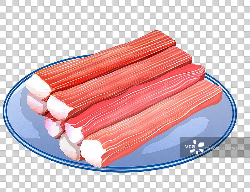 火锅食材蟹棒蟹柳盘子图片素材