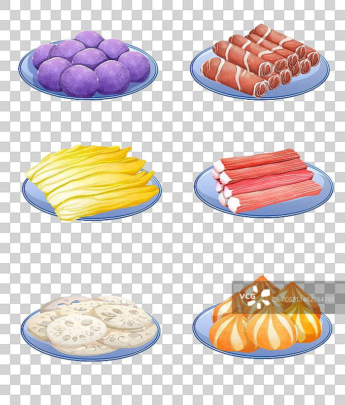 火锅食材组图图片素材