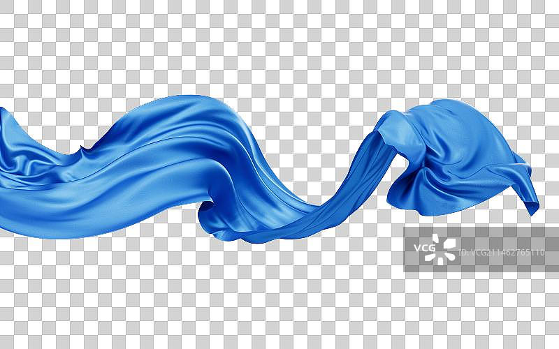 流动的布料曲线3D渲染图片素材