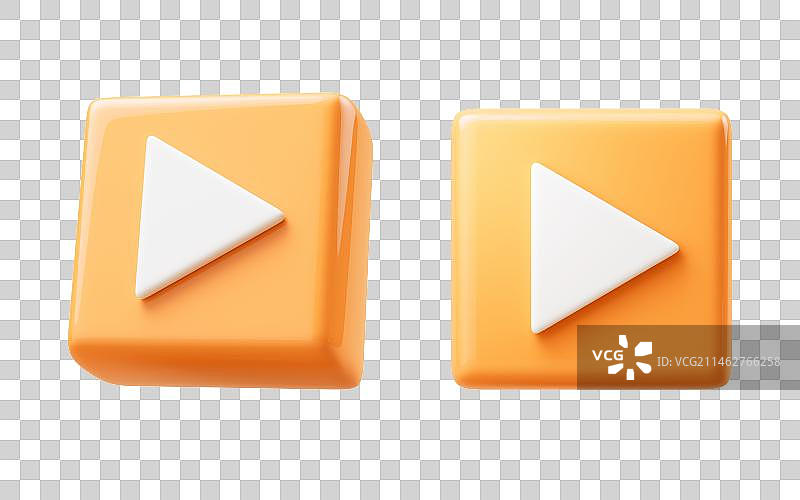 卡通风格播放器3D渲染图片素材