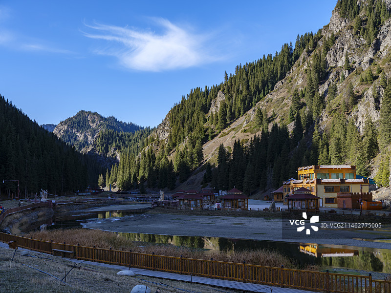 天山大峡谷风光图片素材