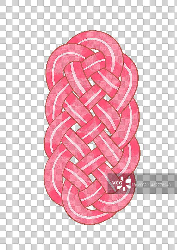 手绘风中国结挂饰插画元素图片素材