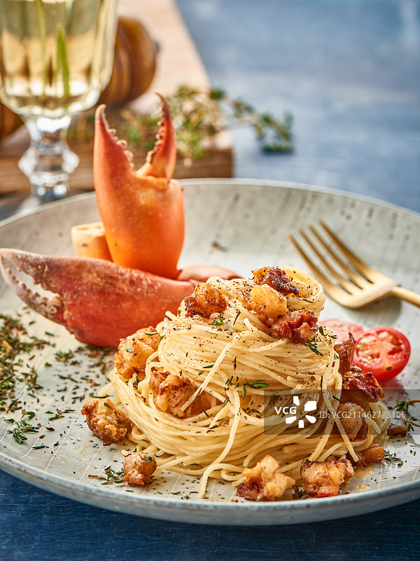 龙虾意面图片素材