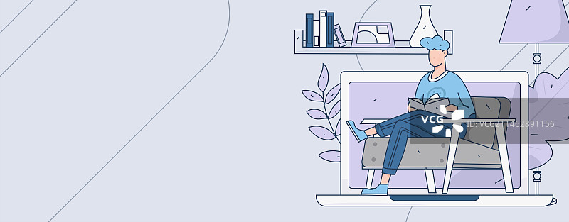 教育学习的人物扁平矢量概念手绘插画图片素材