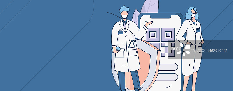 医疗人物抗疫扁平矢量概念运营手绘插画图片素材