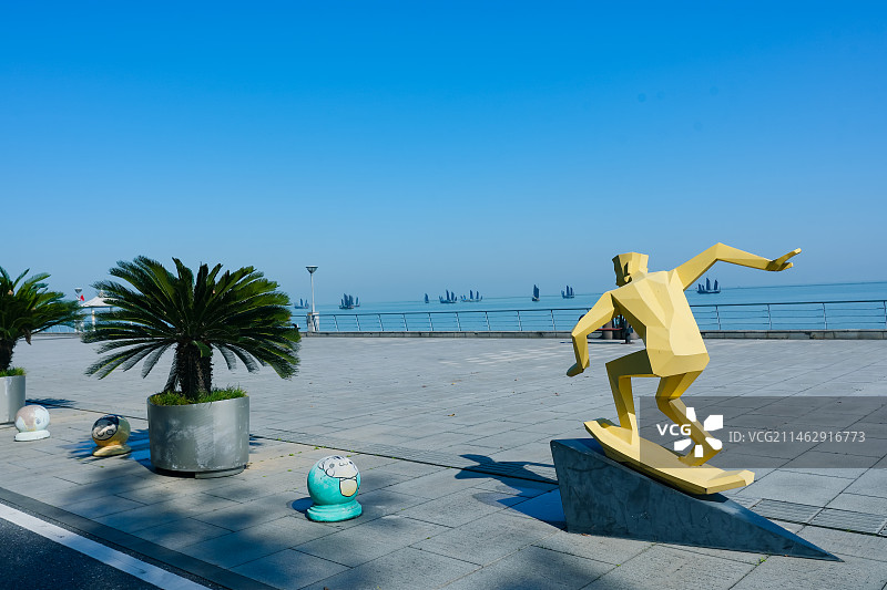 南太湖风光  浙江湖州市黄金湖岸景区图片素材