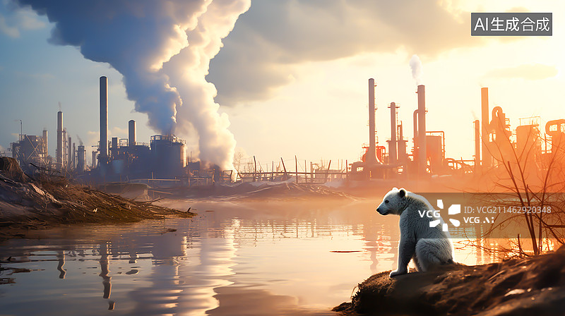 【AI数字艺术】全球气候变暖插画海报图片素材
