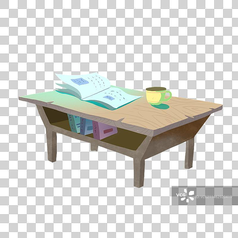 木头办公桌图片素材