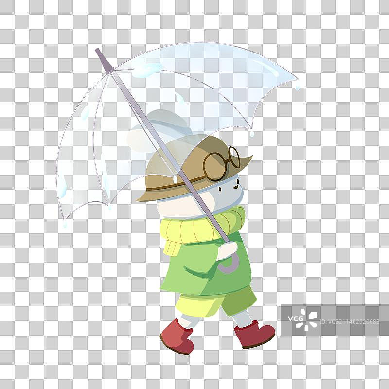 撑伞的行人图片素材